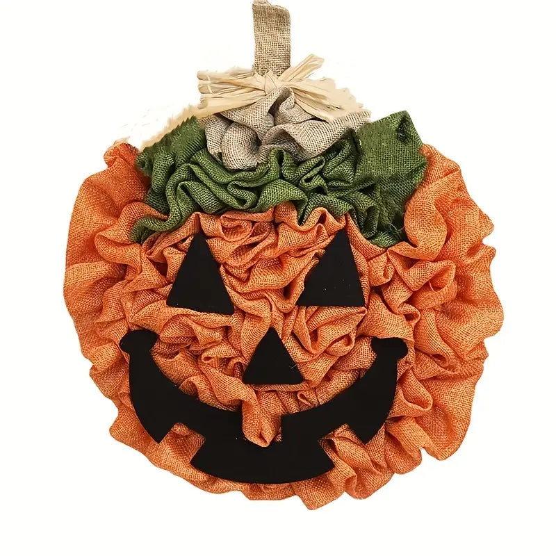 Haunted Harvest: A Pumpkin Patch Wreath-2
