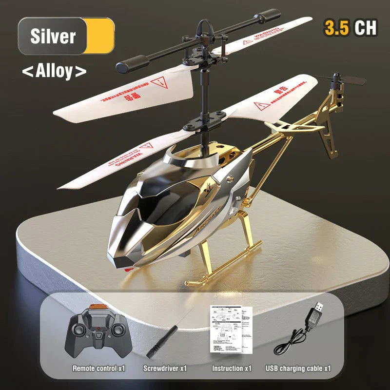 Rc Helicopter Lights Remote Control Aircraft For Kids-2