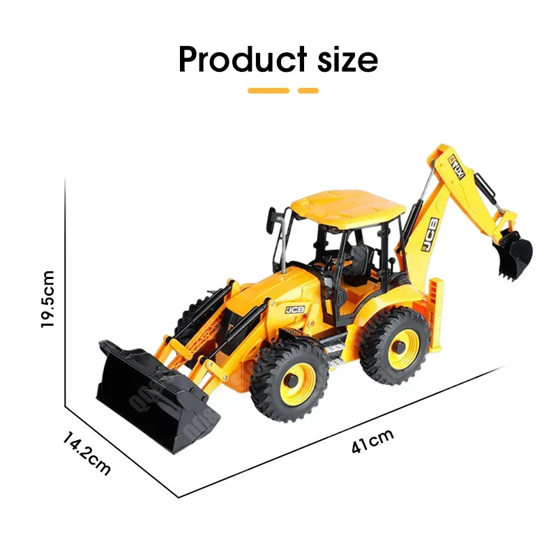 Rc Backhoe Loader Excavator Remote Control Truck-4