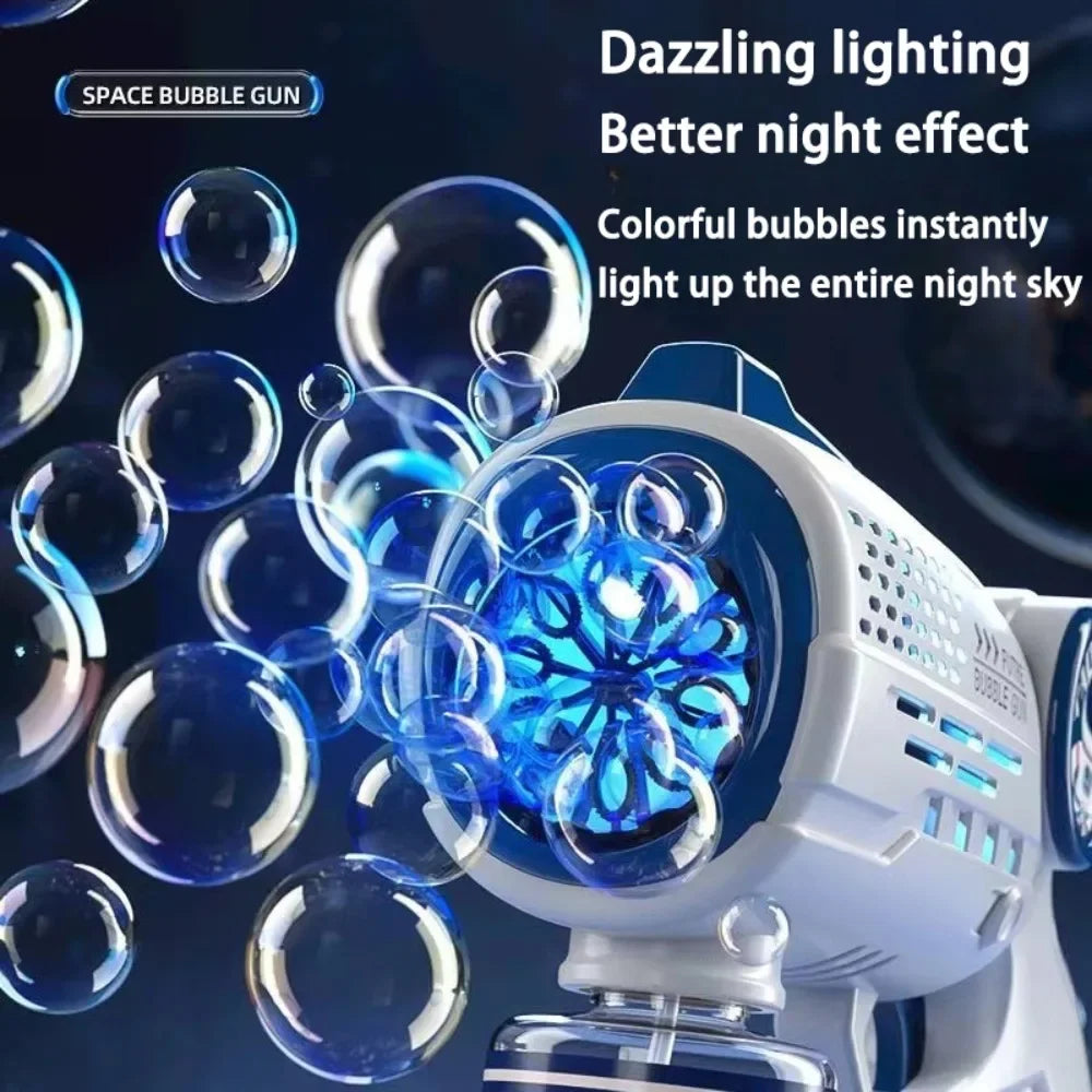 Astronaut Bubble Machine Gun With Lights For Kids-3