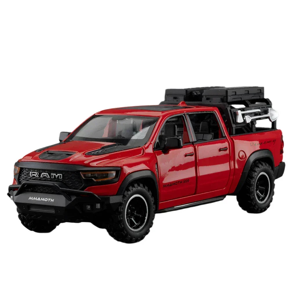 Mammoth Trx Pickup Alloy Diecast Model (Red)-0