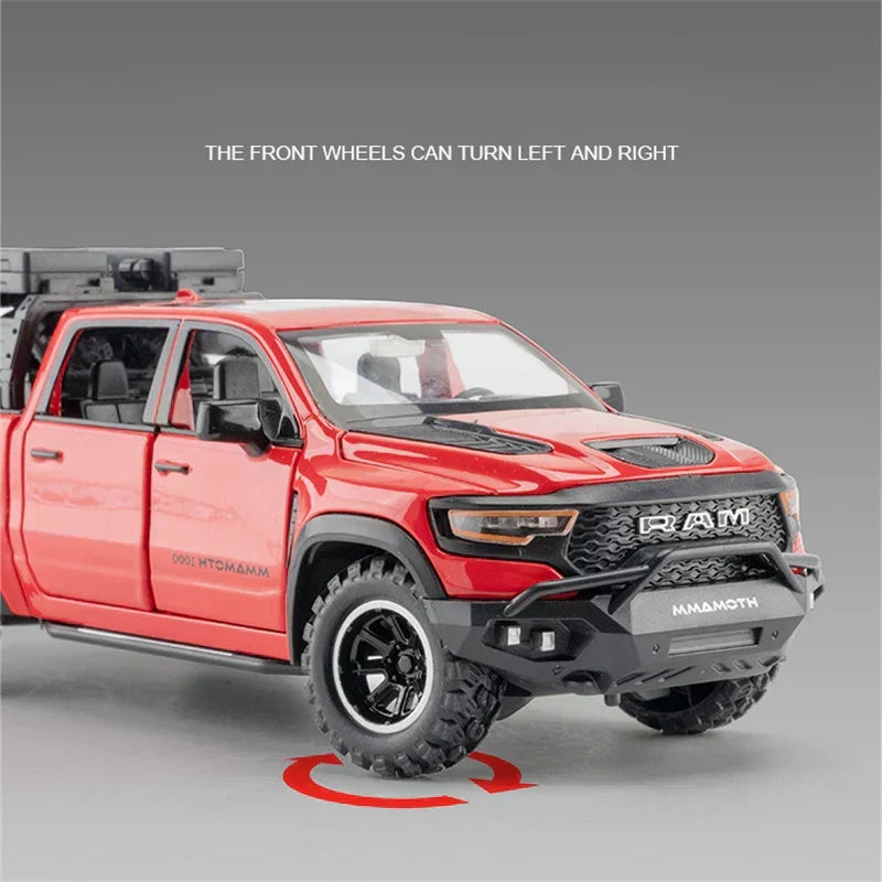 Mammoth Trx Pickup Alloy Diecast Model (Red)-1