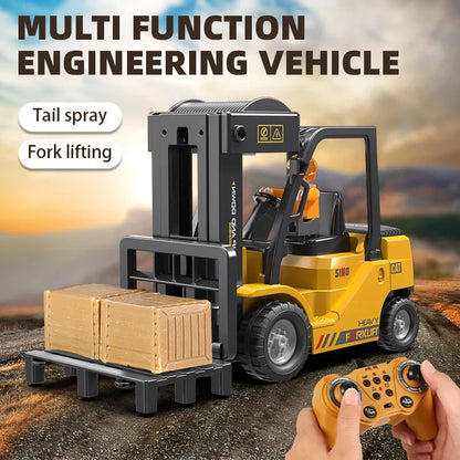 2.4Ghz Rc Forklift Truck Engineering Vehicle For Kids-2