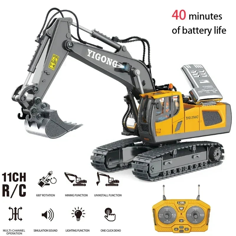 2.4G Remote Control Excavator Truck-3