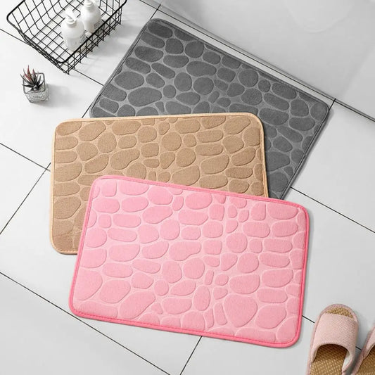 Memory Foam geprägter Samtteppich Badezimmer Wohnzimmer